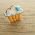 Cupcake Cookie Ring - Blue ..
