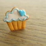 Cupcake Cookie Ring - Blue ..