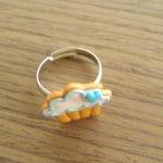 Cupcake Cookie Ring - Blue ..