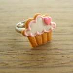 Cupcake Cookie Ring - Pink..