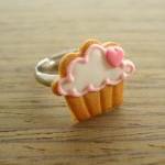 Cupcake Cookie Ring - Pink ..